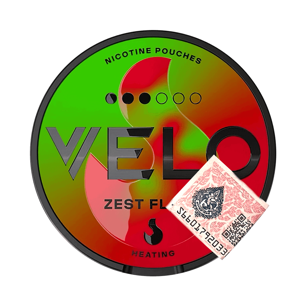 VELO Zest Flame — Цитрус и имбирь | Никотиновые паучки без табака